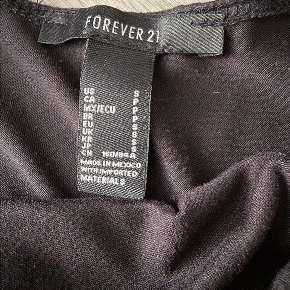 Forever 21 Black Ruffle Strap Bodysuit - Picture 3 of 3